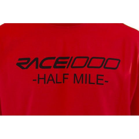 T-SHIRT - FIRE RED AND BLACK - HALFMILE
